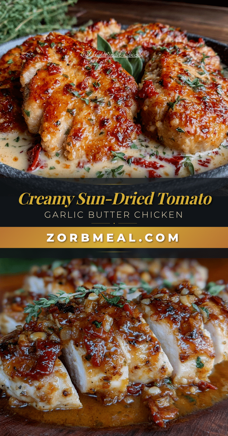 creamy sun-dried tomato garlic butter chicken breast recipe