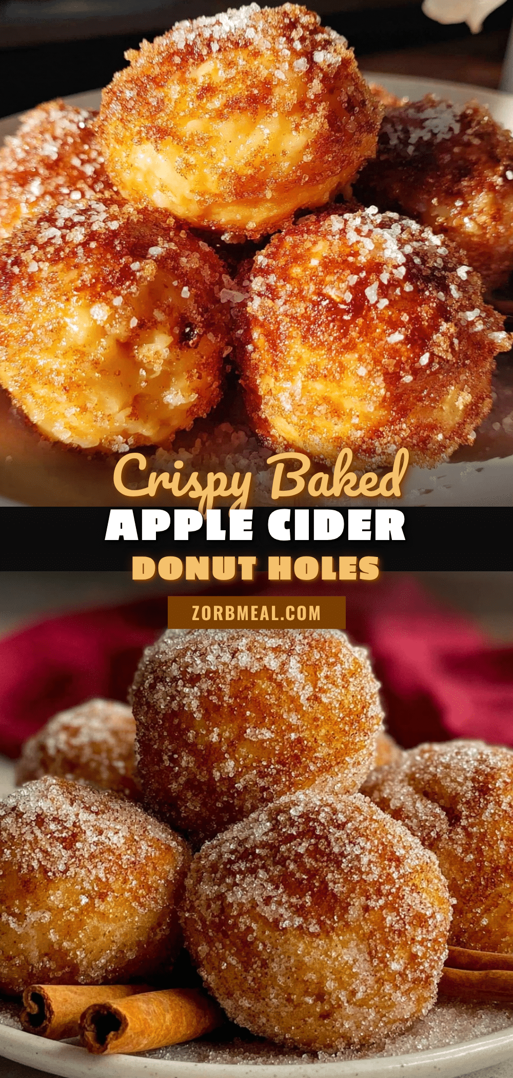 crispy baked apple cider donut holes recipe