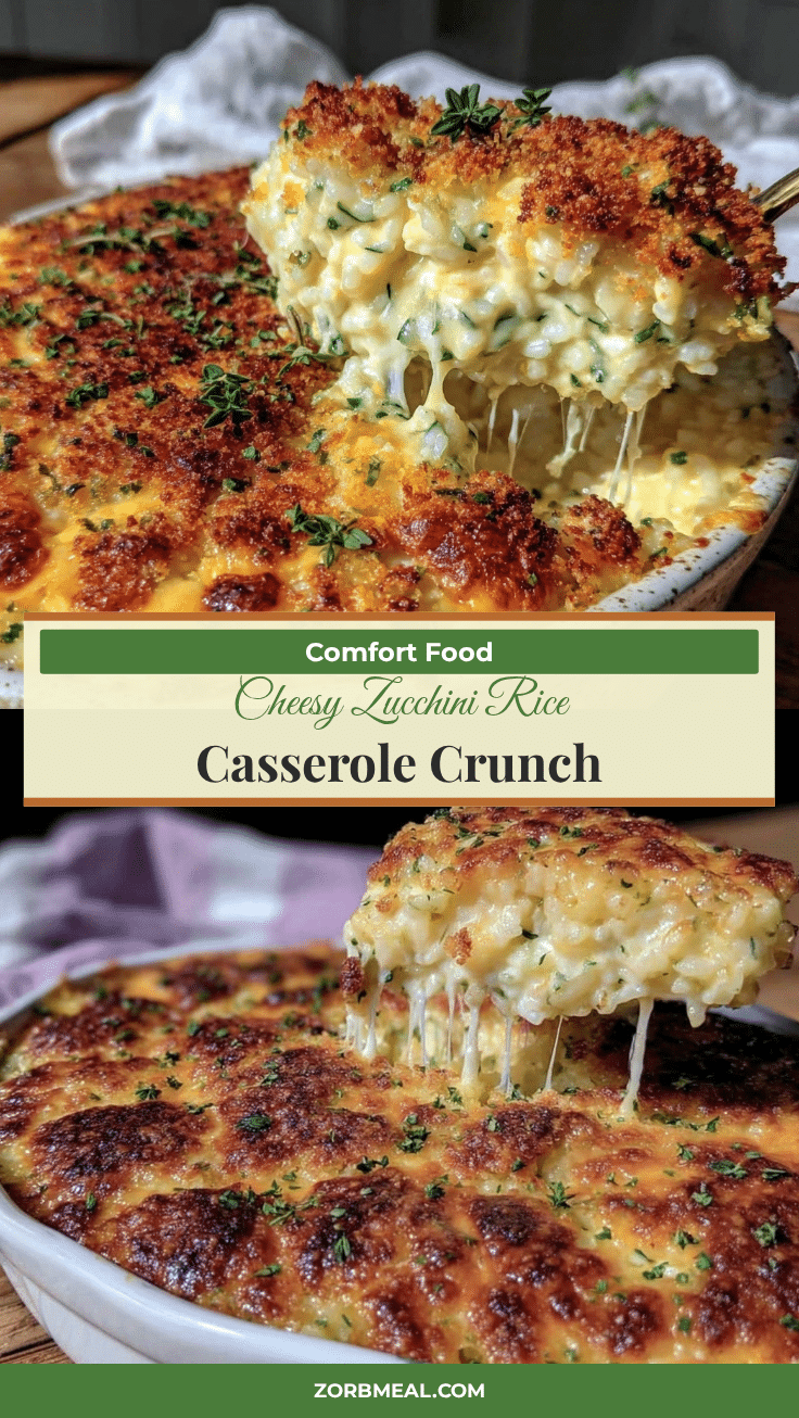 crispy cheesy zucchini rice casserole recipe