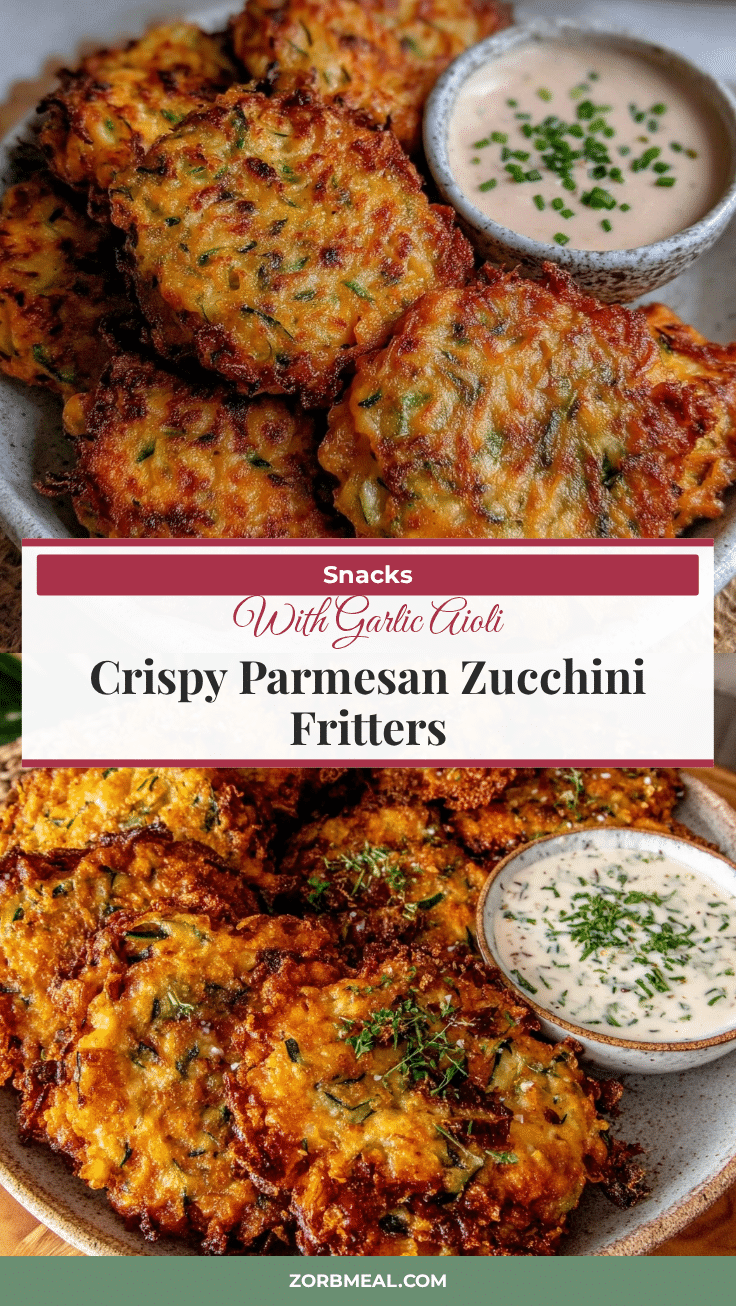 crispy parmesan zucchini fritters recipe