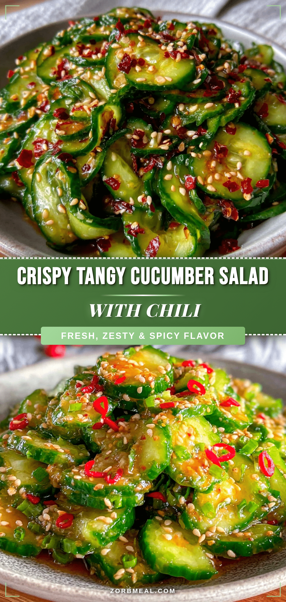 crispy rice vinegar cucumber salad recipe