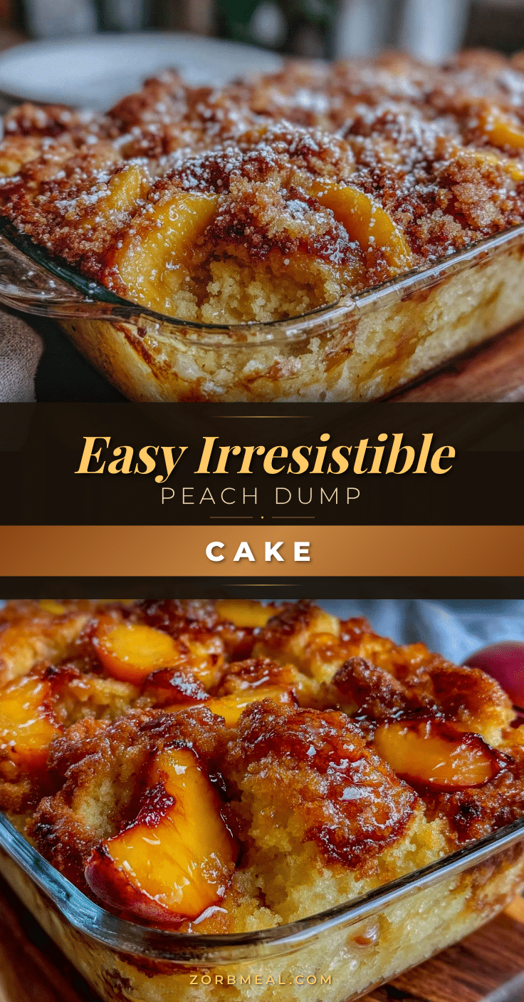 easy peach dump cake recipe