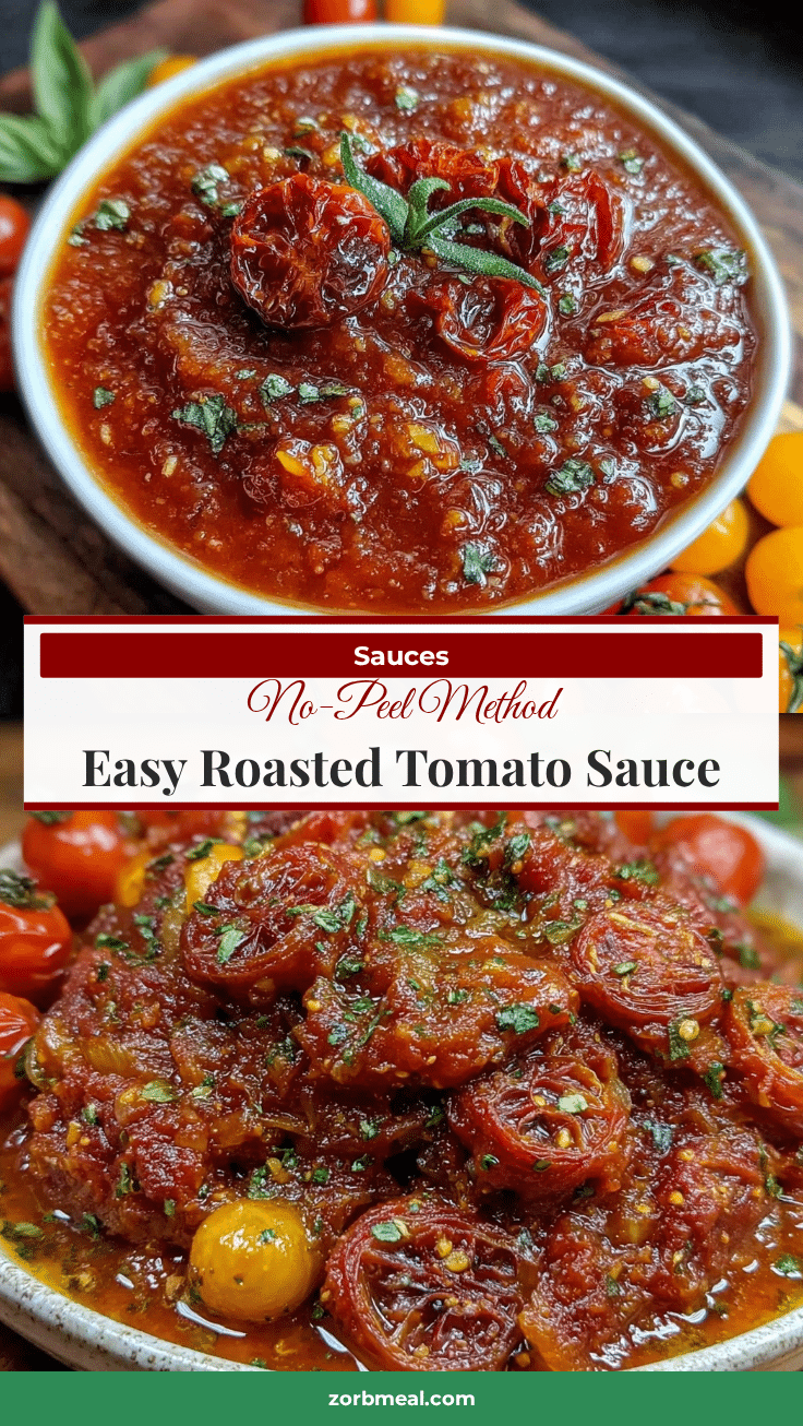 easy roasted tomato sauce recipe