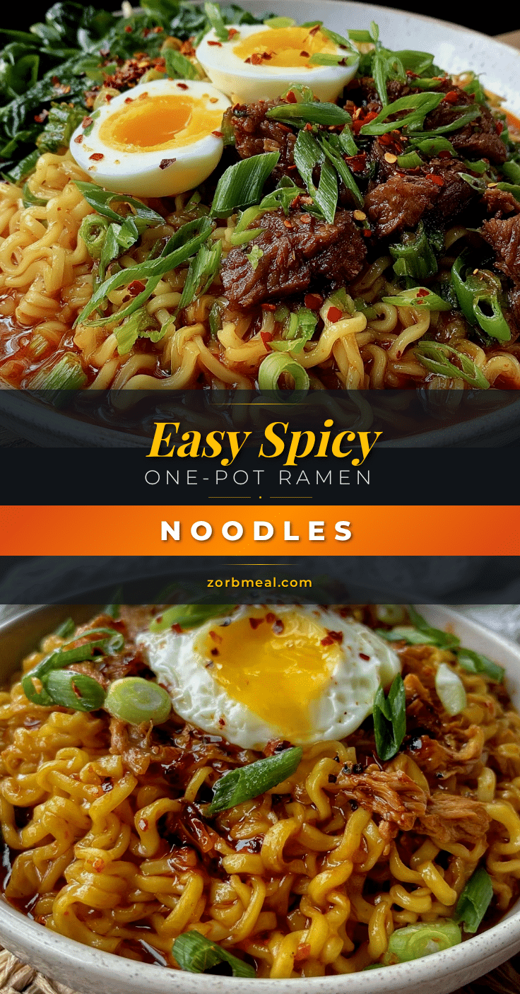 easy spicy one-pot ramen noodles recipe