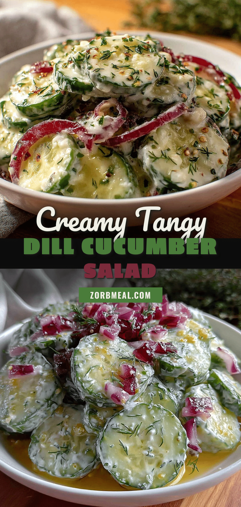 fresh creamy dill cucumber salad recipe