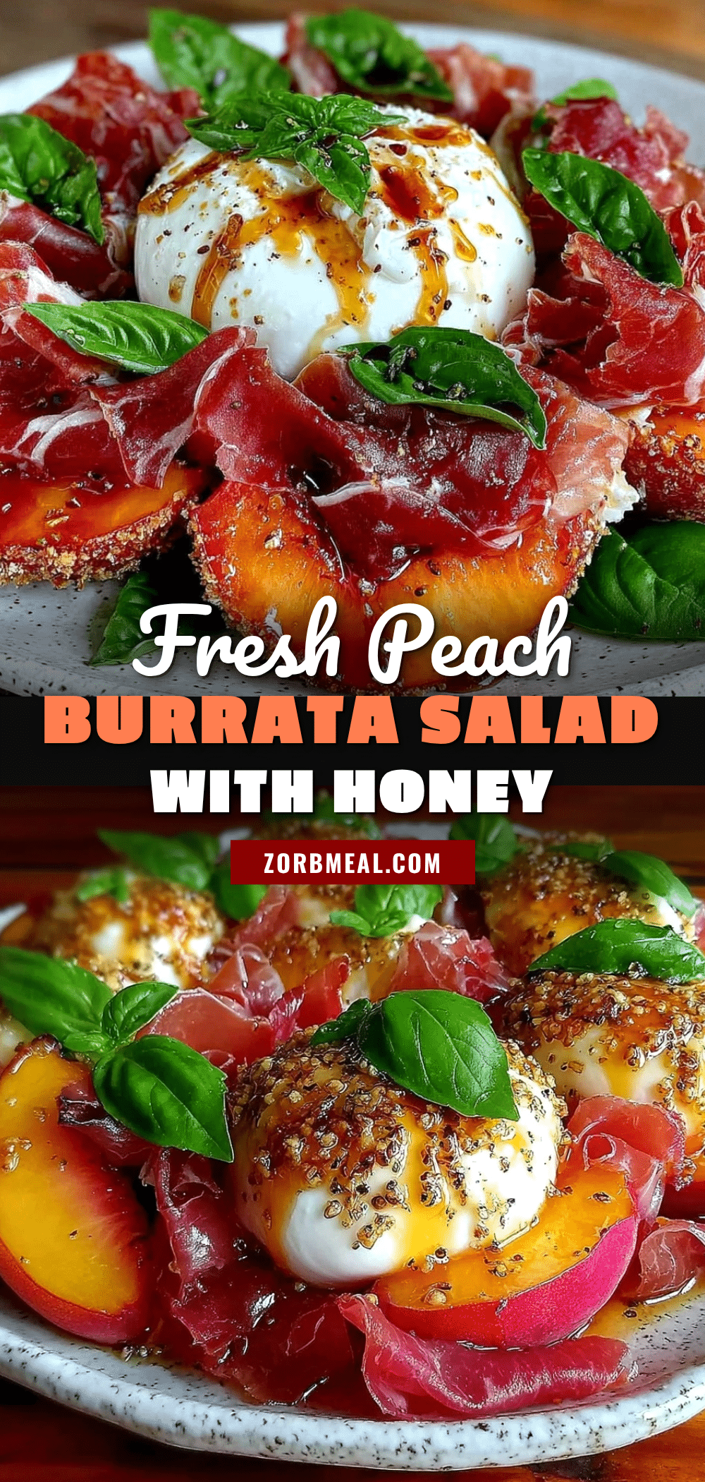 fresh peach burrata salad recipe