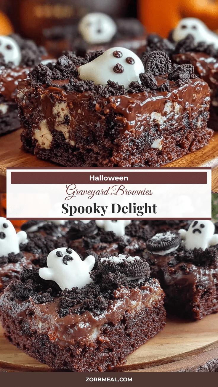 Halloween Graveyard Brownies recipe