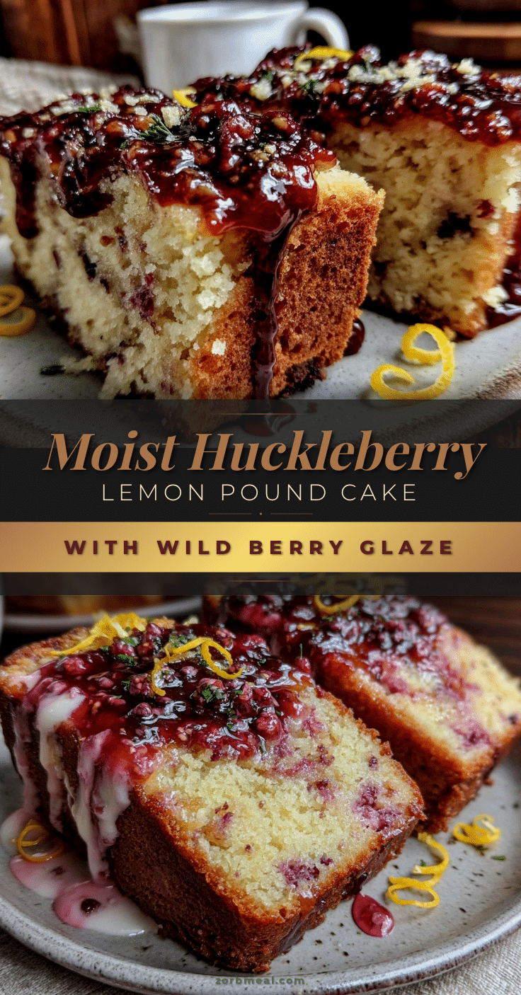 huckleberry lemon pound cake recipe