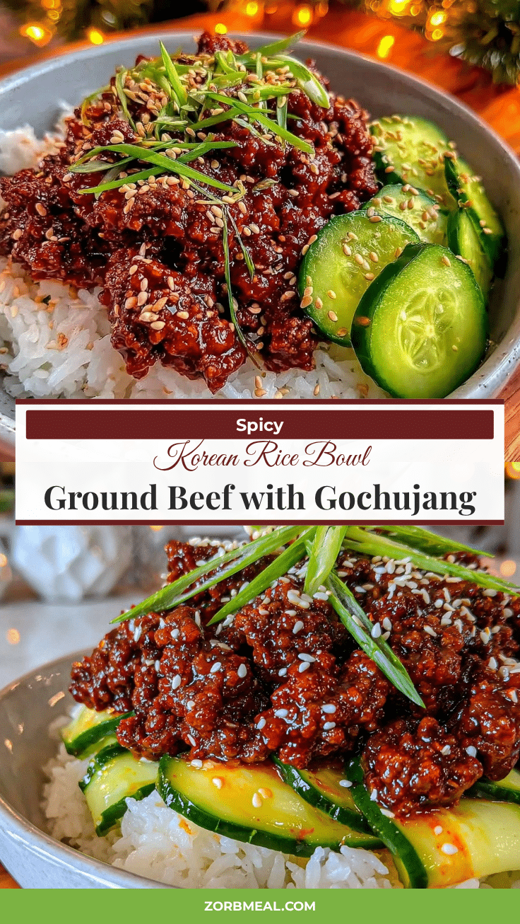 Korean ground beef rice bowl recipe