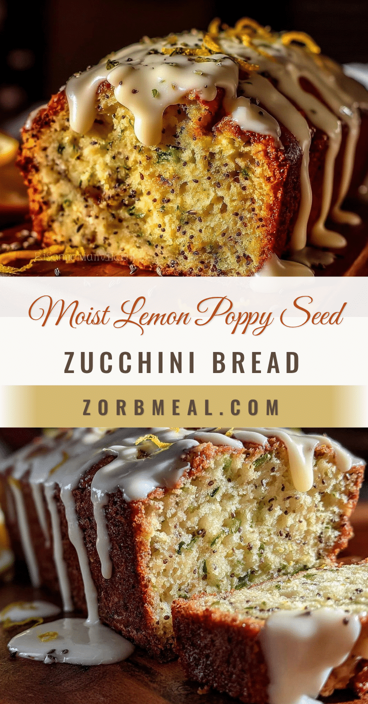 moist lemon poppy seed zucchini bread recipe