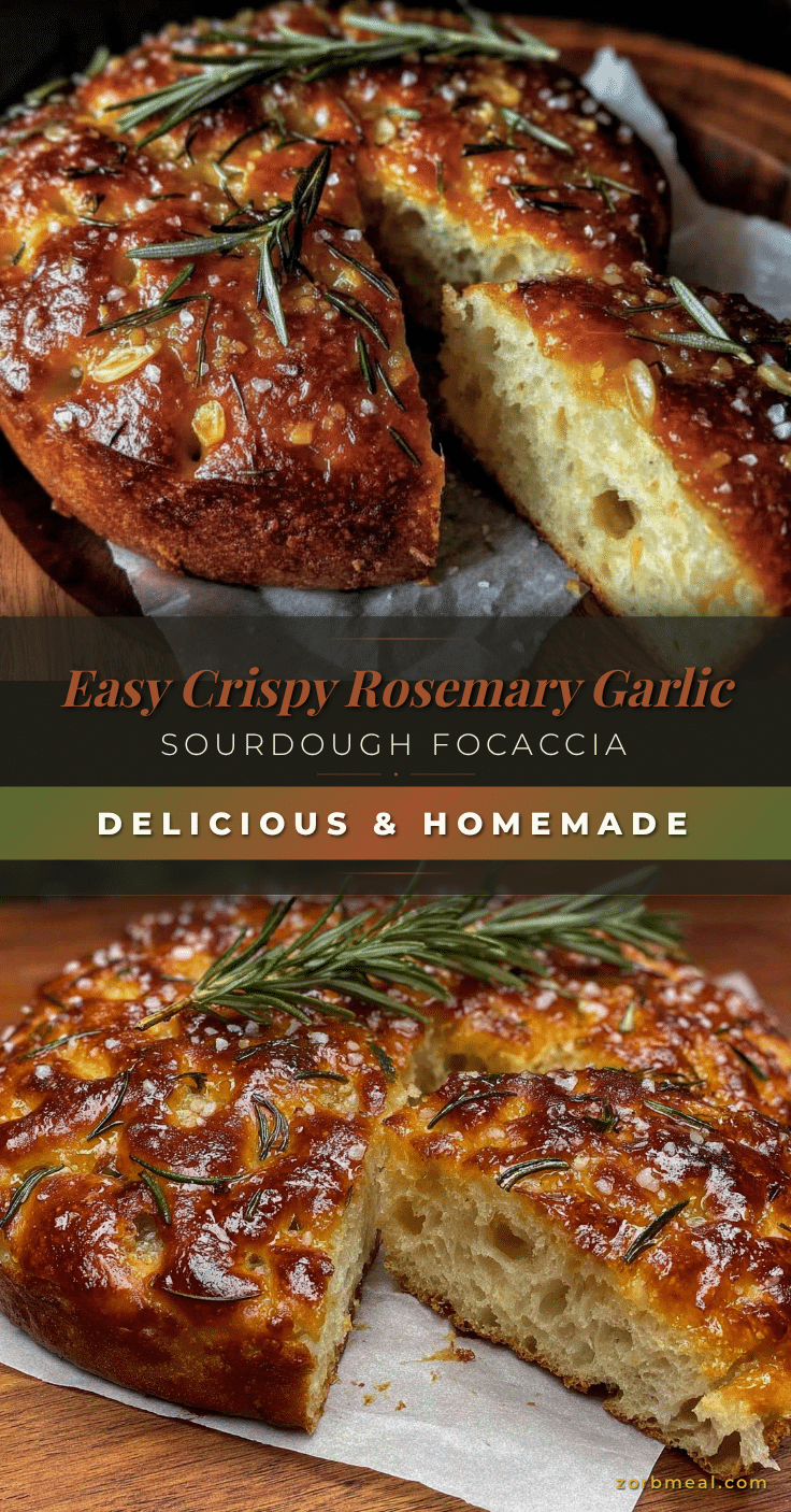 no-knead rosemary garlic sourdough focaccia recipe
