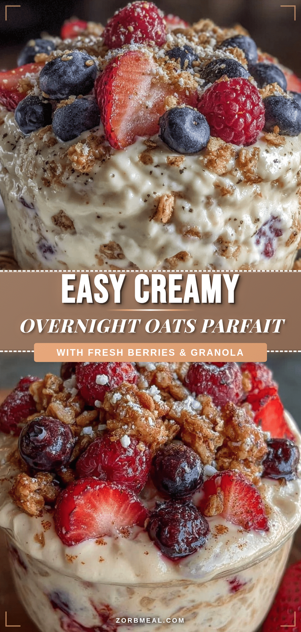overnight oats lunchbox parfait recipe