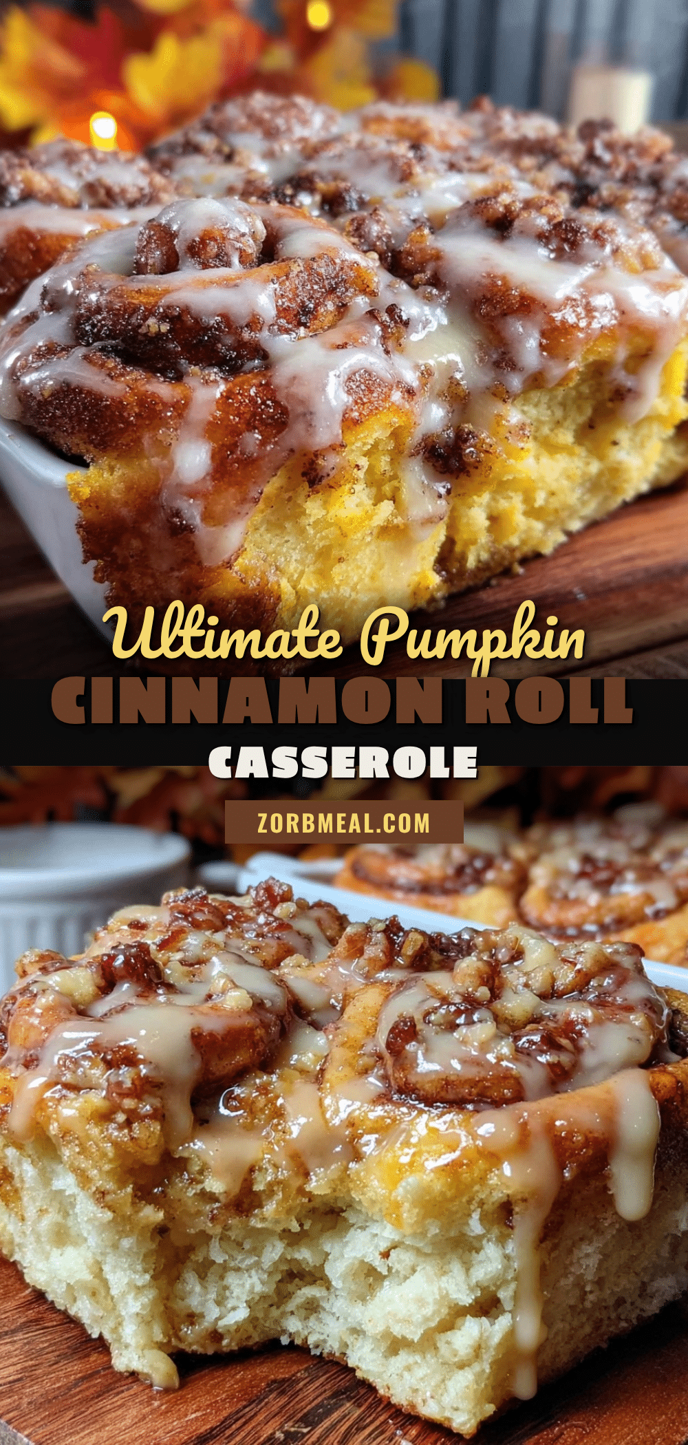pumpkin cinnamon roll casserole recipe
