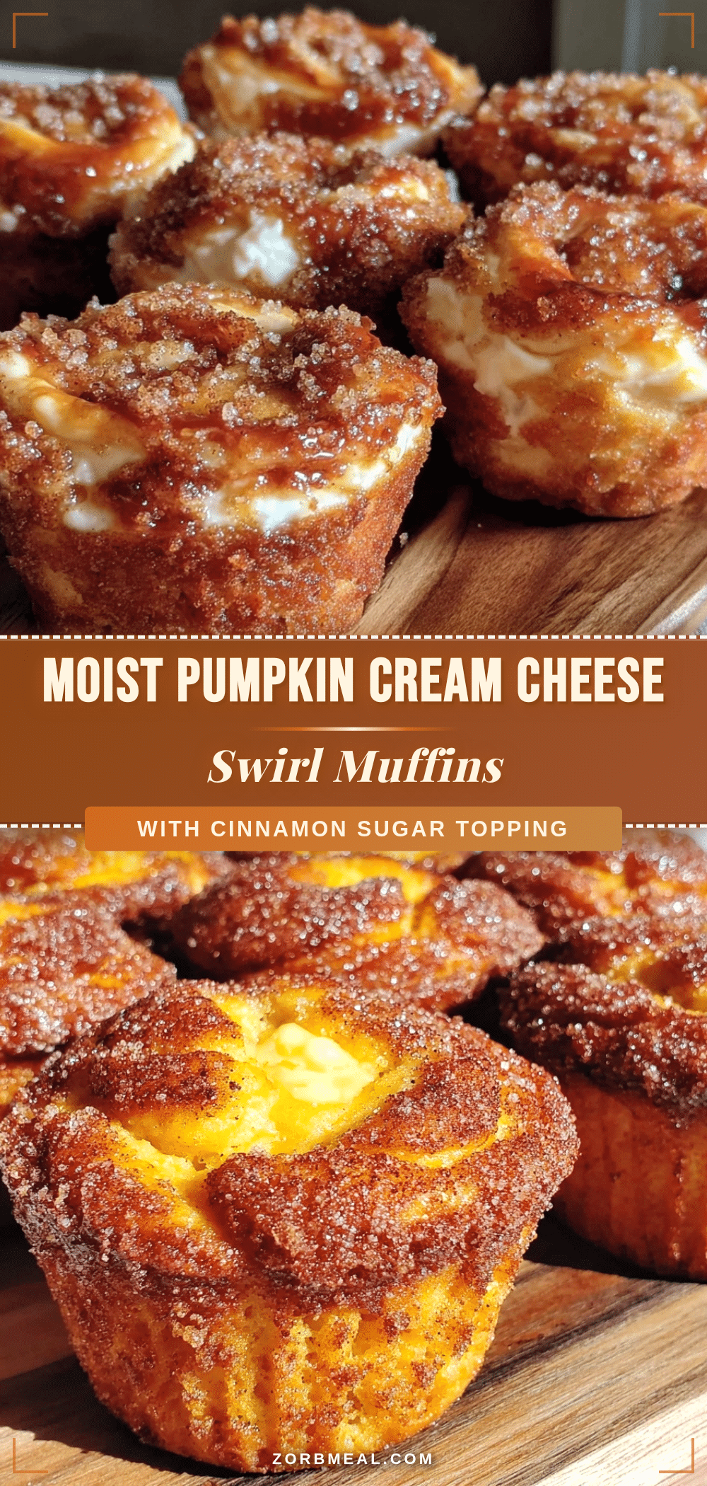 pumpkin cream cheese swirl muffins recipe