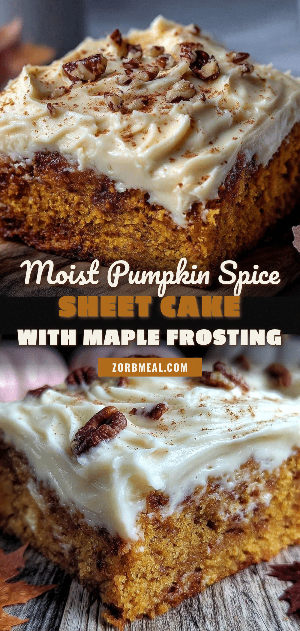 pumpkin spice sheet cake recipe