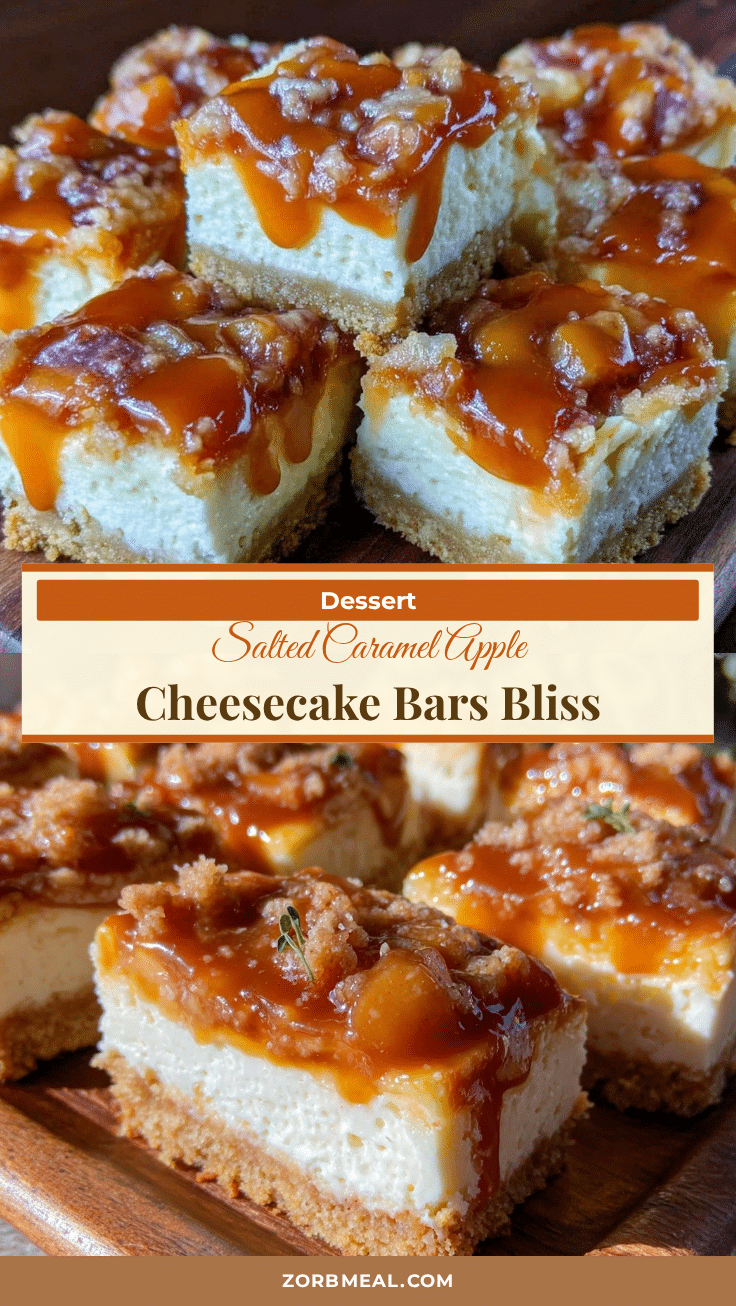 salted caramel apple cheesecake bars recipe