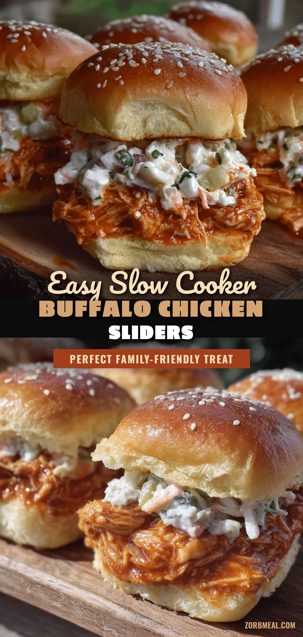 slow cooker buffalo chicken sliders recipe