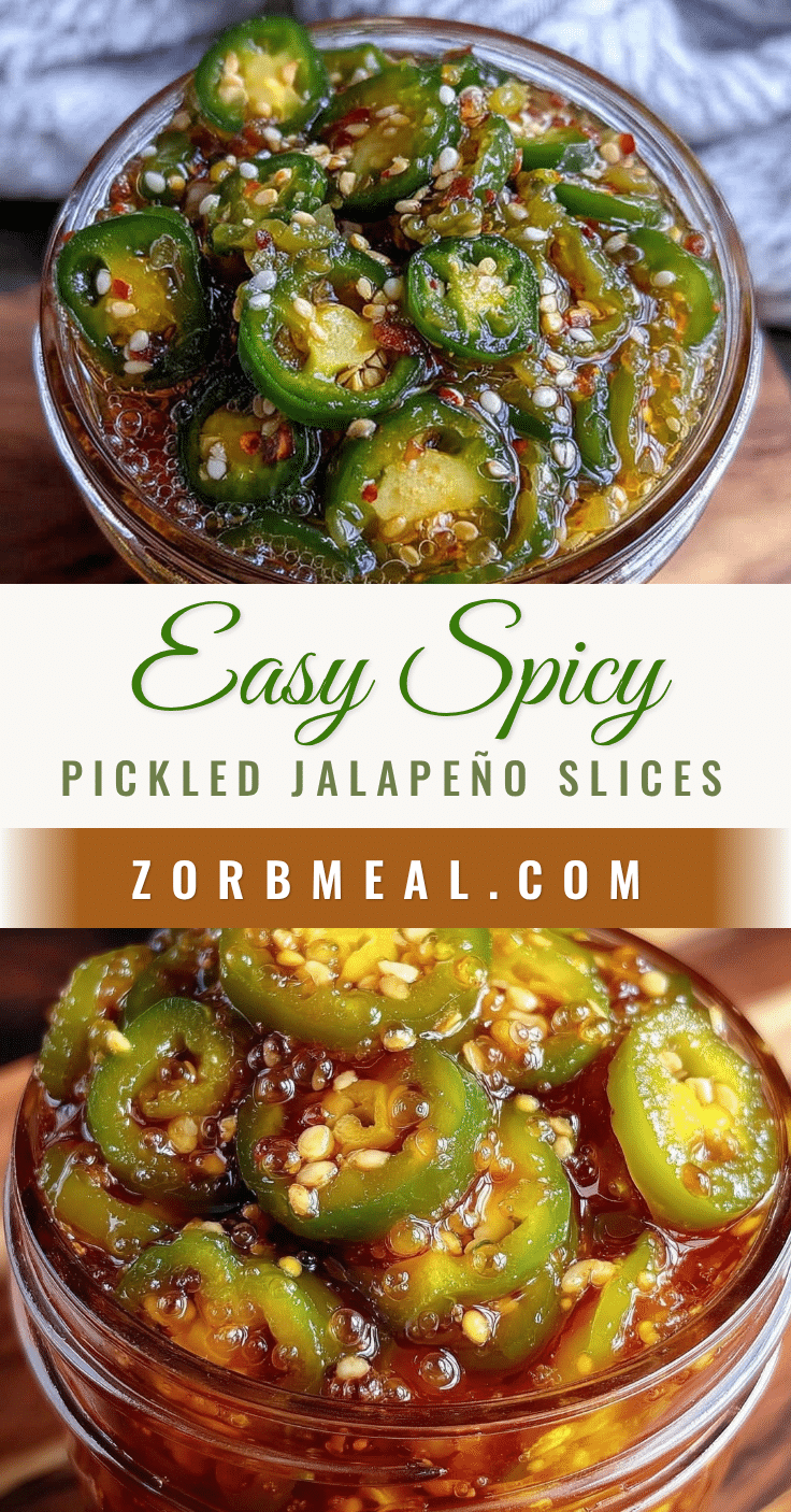 spicy pickled jalapeño slices recipe