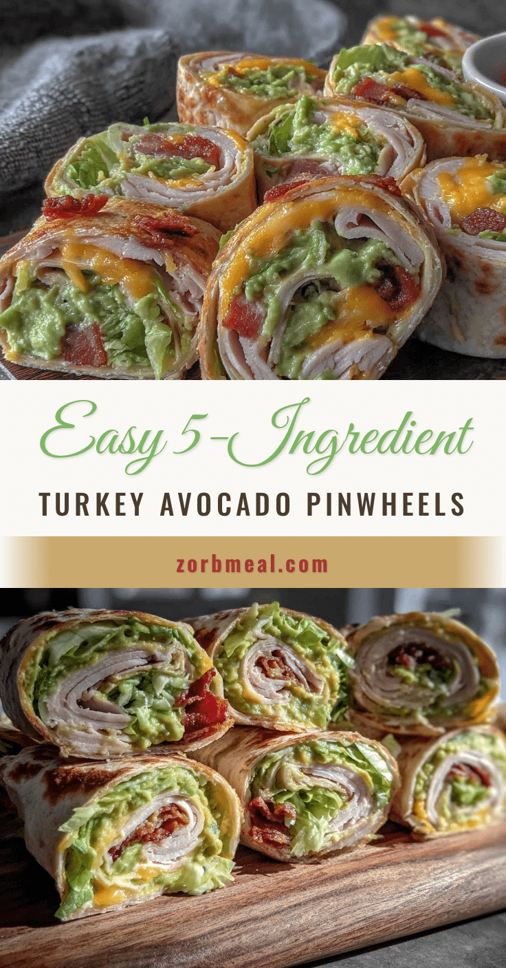 turkey avocado pinwheel wraps recipe