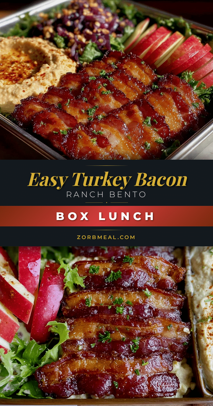 turkey bacon ranch bento box lunch recipe