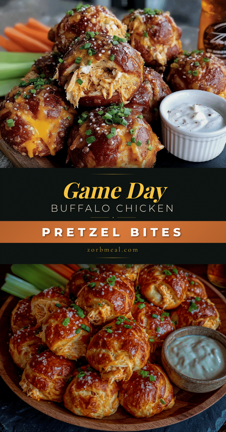 buffalo chicken stuffed pretzel bites recipe