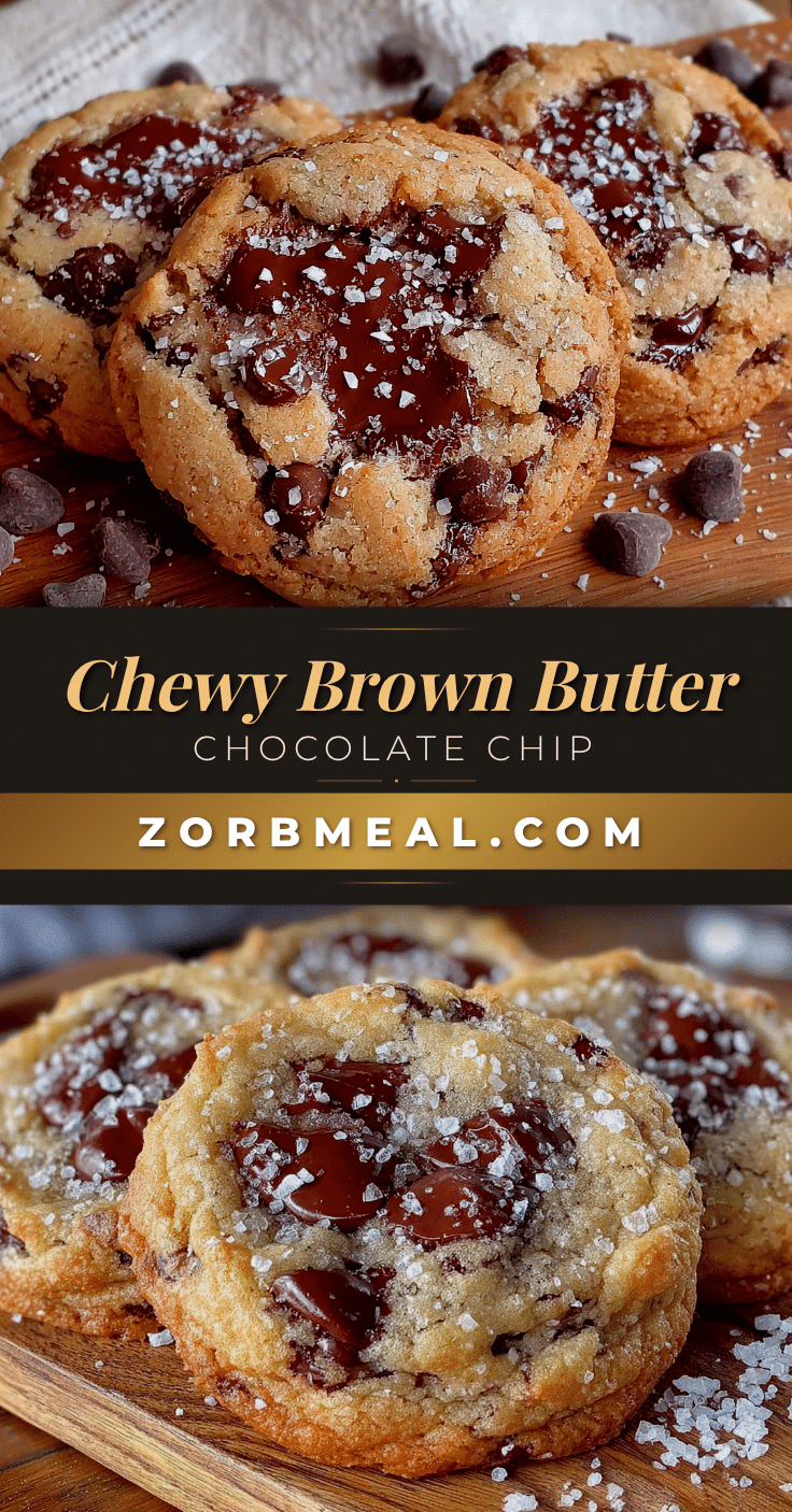 chewy brown butter chocolate chip cookies recipe