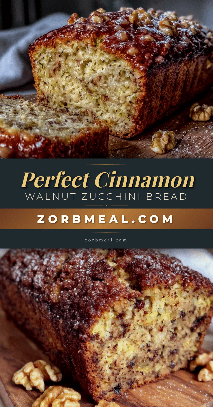 cinnamon walnut zucchini bread recipe