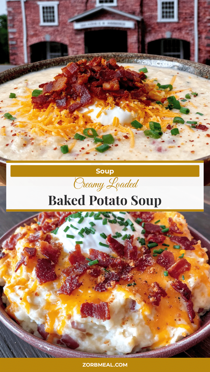 creamy baked potato soup with bacon recipe