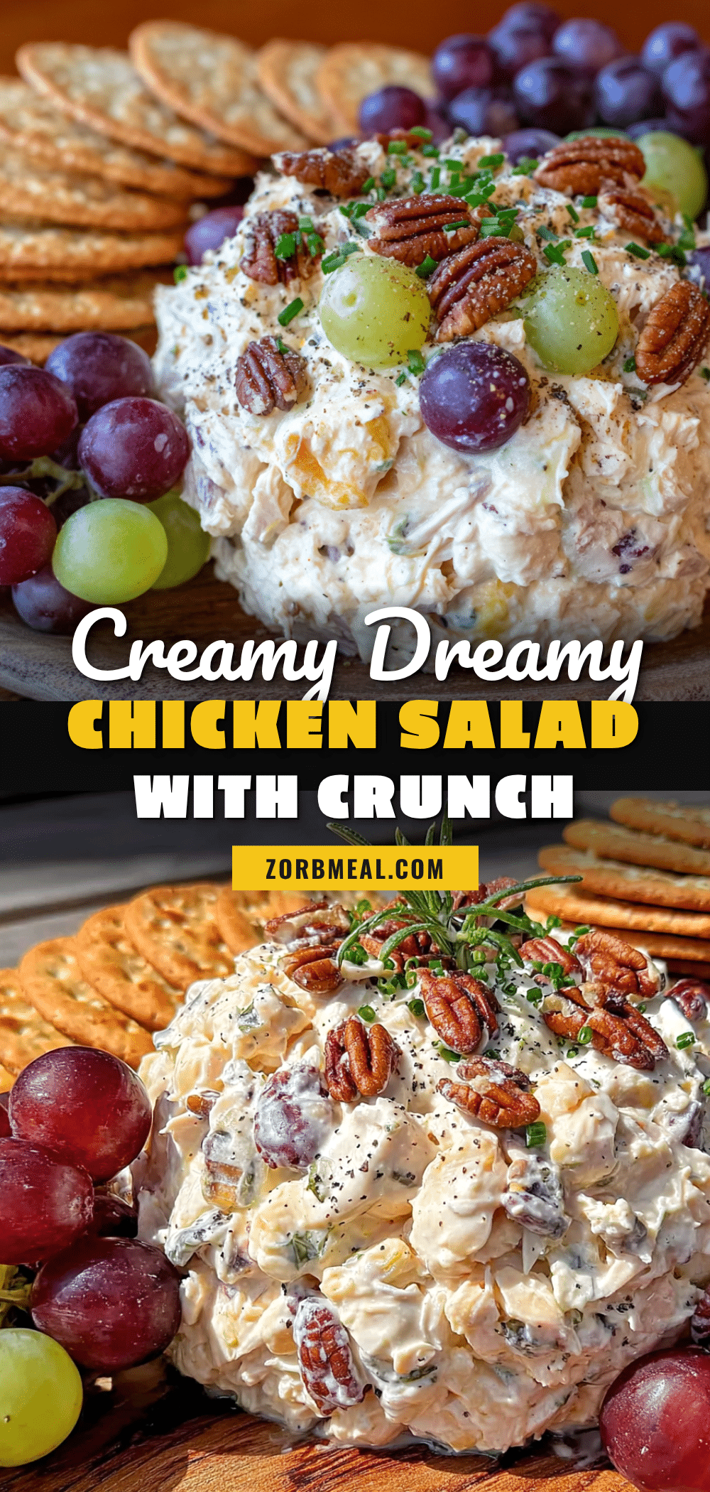 creamy chicken salad with grapes and pecans recipe
