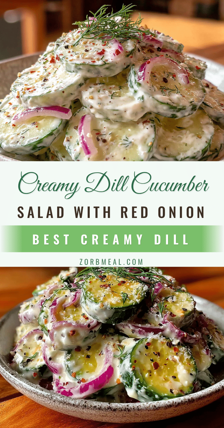creamy dill cucumber salad recipe
