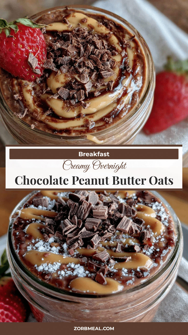 creamy overnight chocolate peanut butter oats recipe