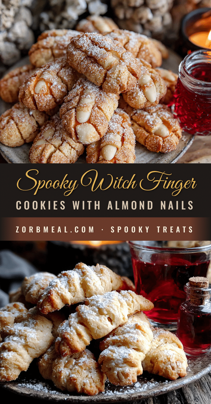creepy witch finger cookies with almond nails recipe