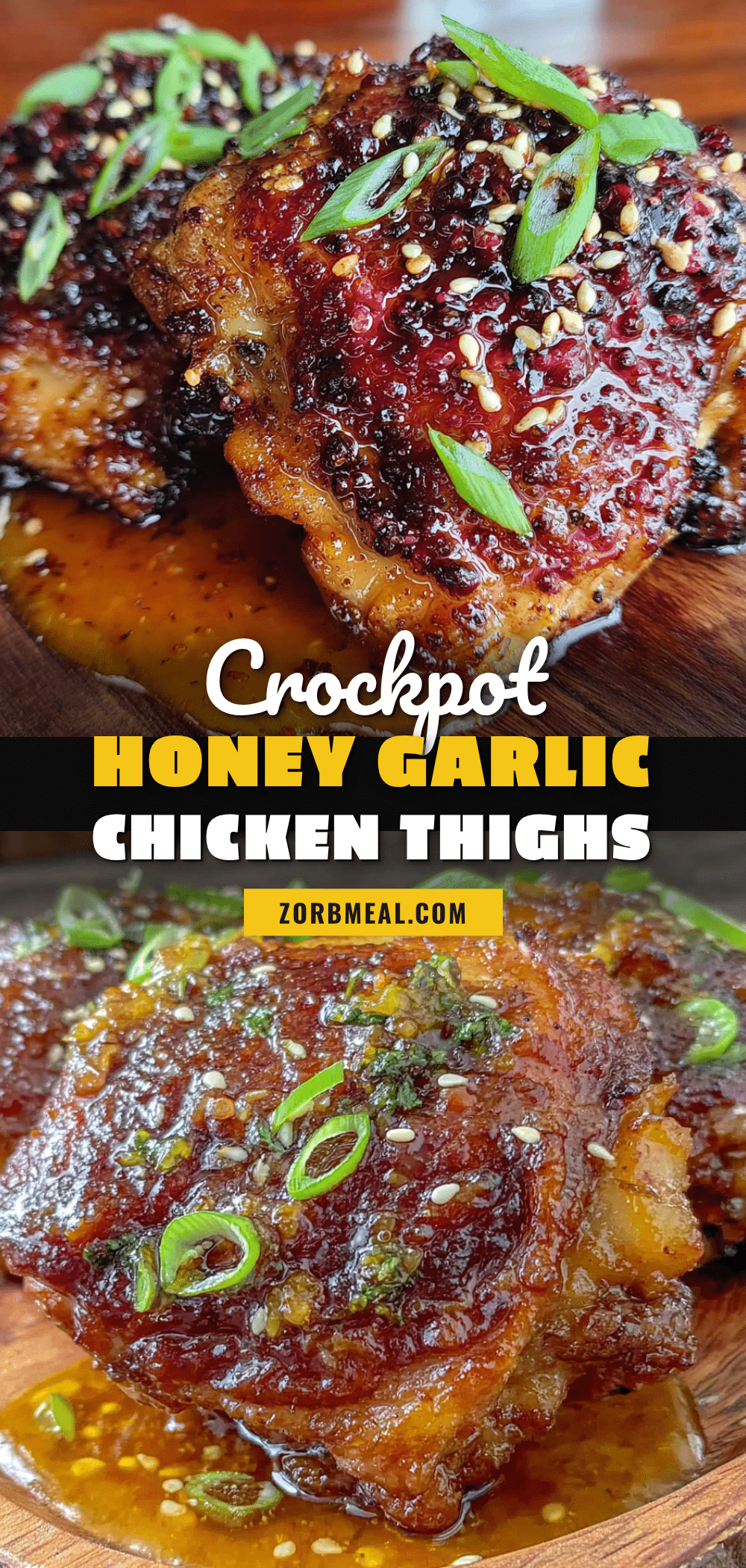 crockpot honey garlic chicken thighs recipe