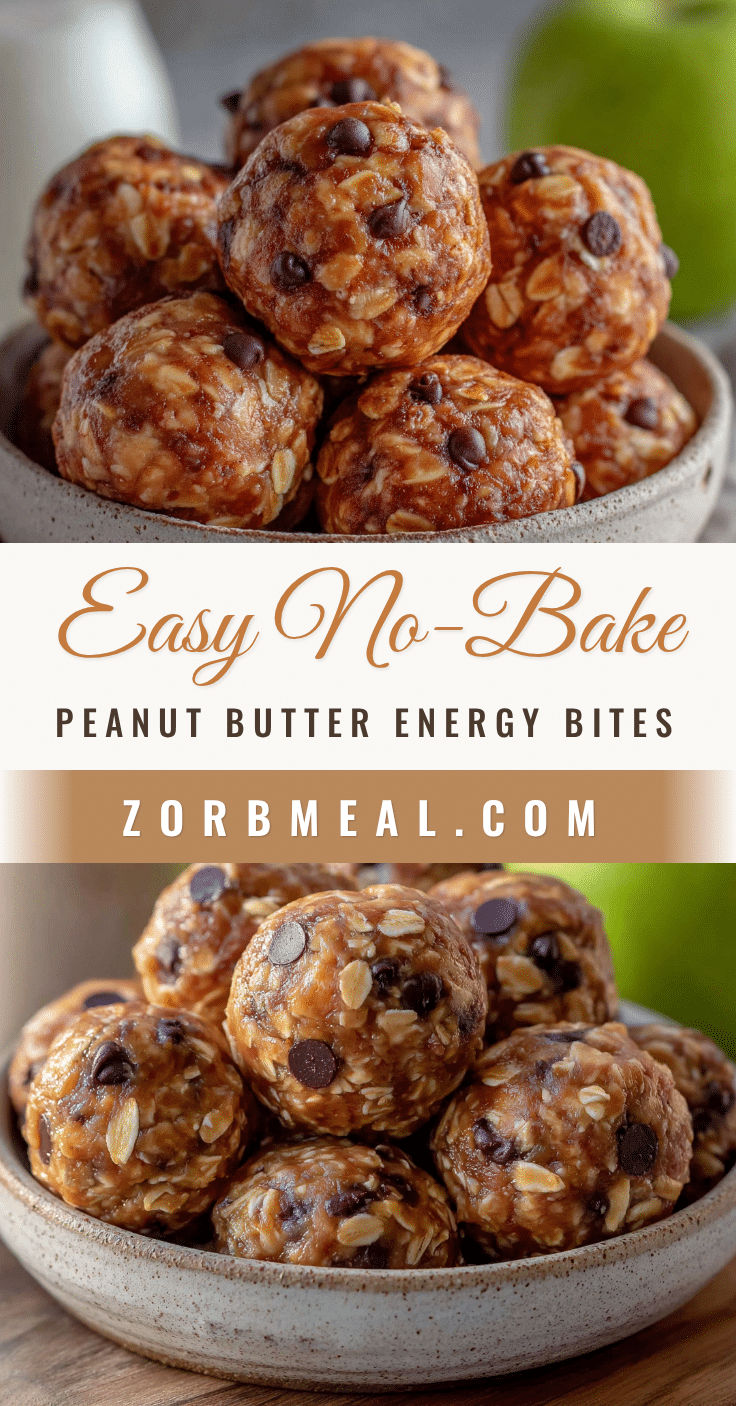 easy no-bake peanut butter oat energy bites recipe