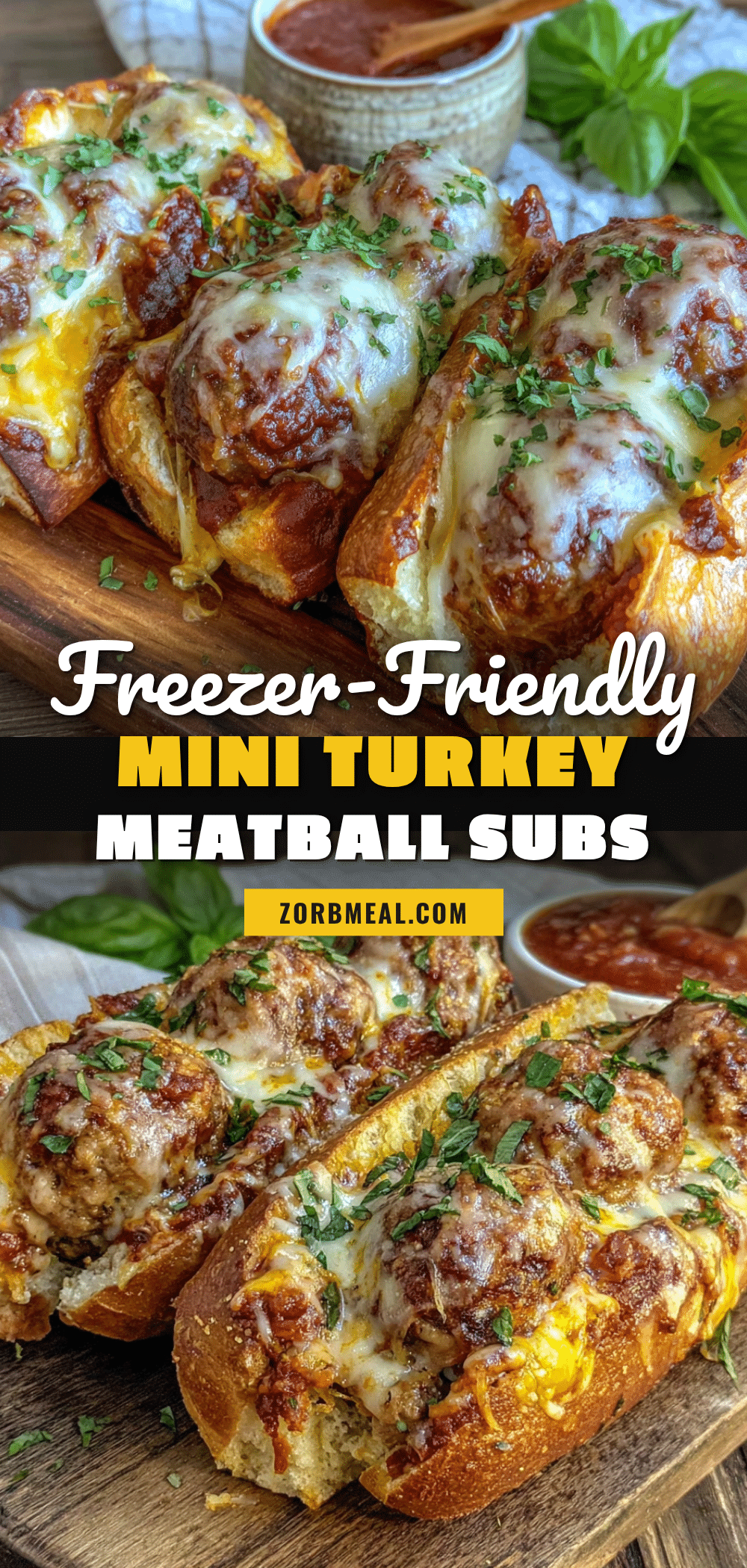 freezer-friendly mini turkey meatball subs recipe