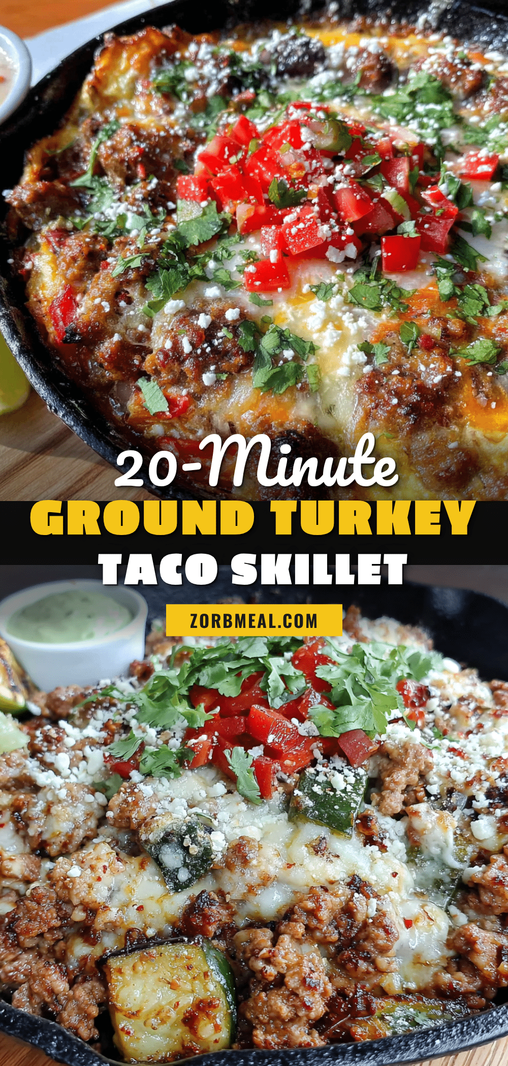 ground turkey taco skillet recipe