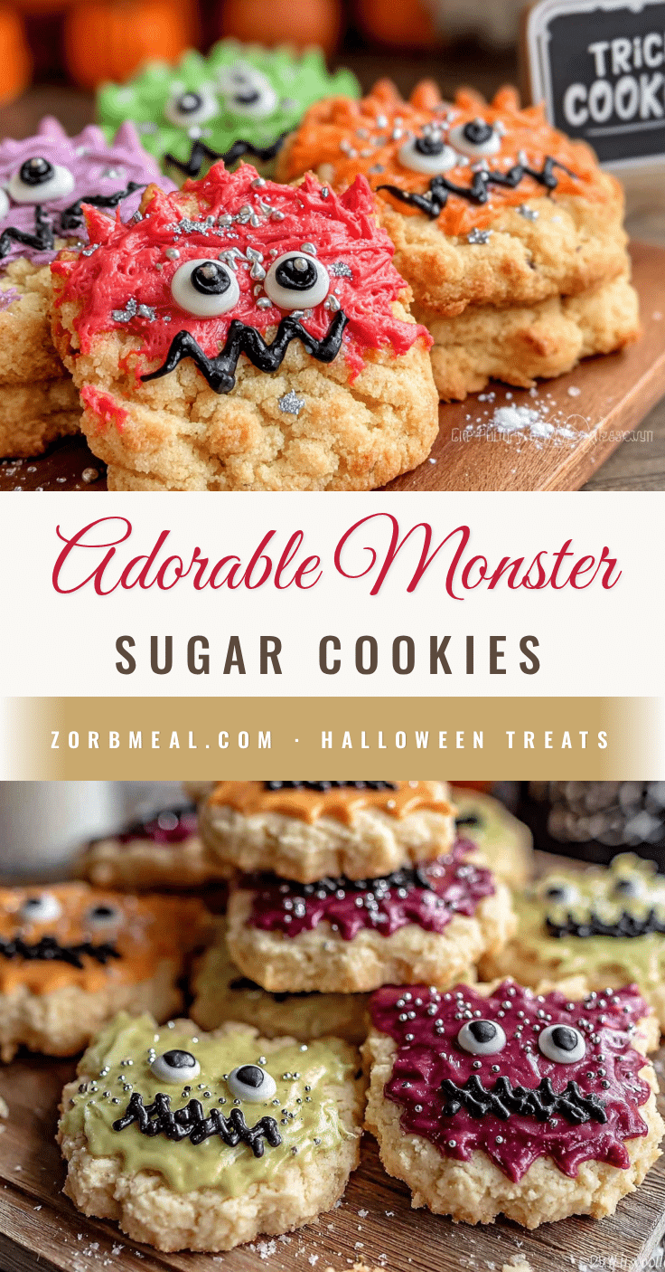 halloween monster sugar cookies recipe