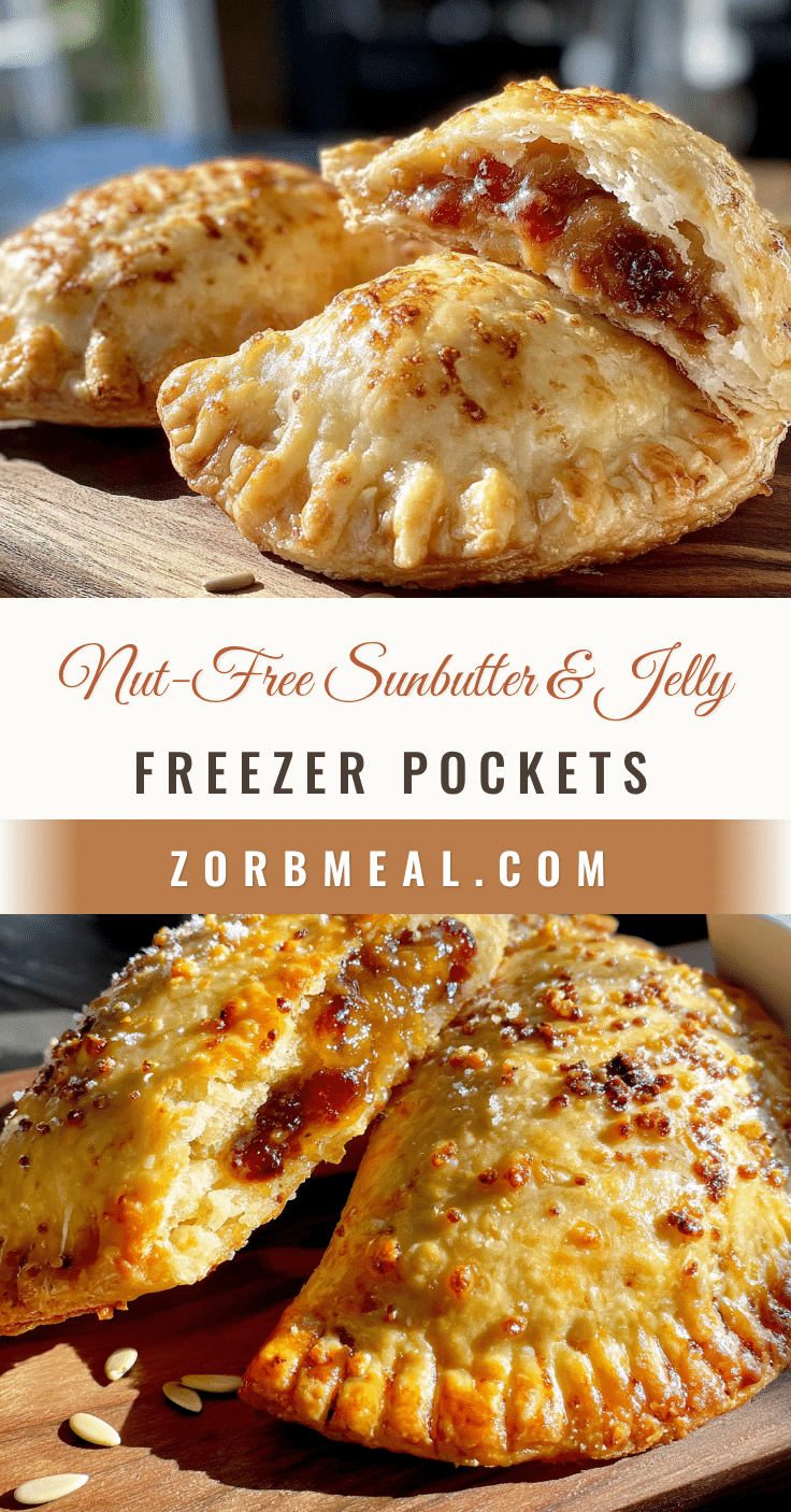 Homemade Sunbutter & Jelly Freezer Pockets recipe