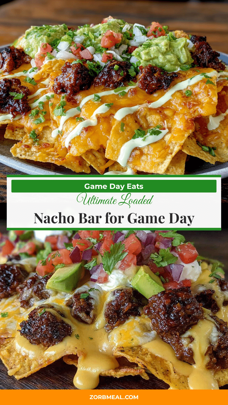 loaded nacho bar with queso recipe