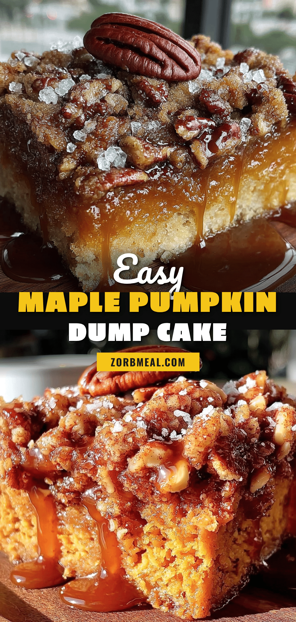 maple pumpkin dump cake recipe