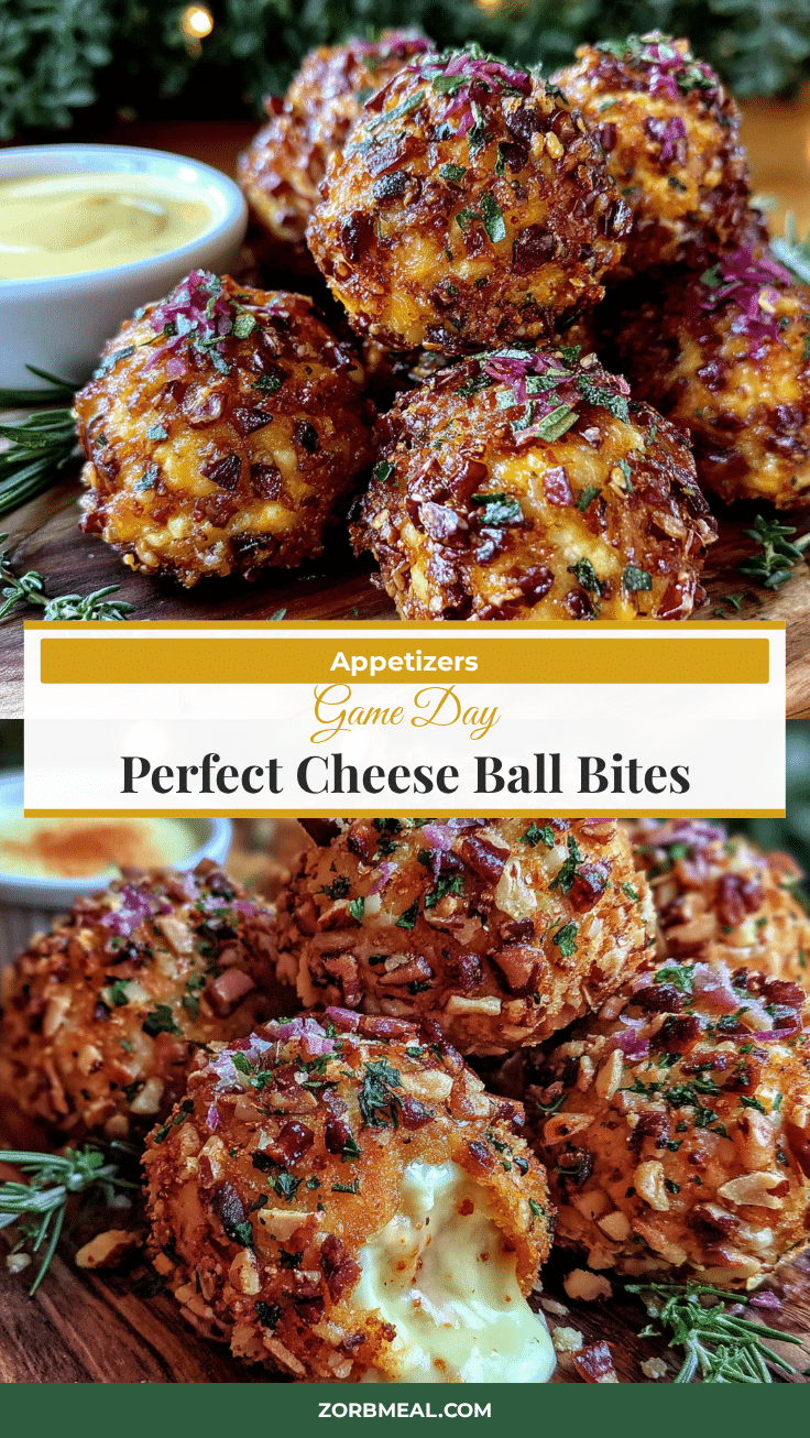 mini football cheese ball bites recipe