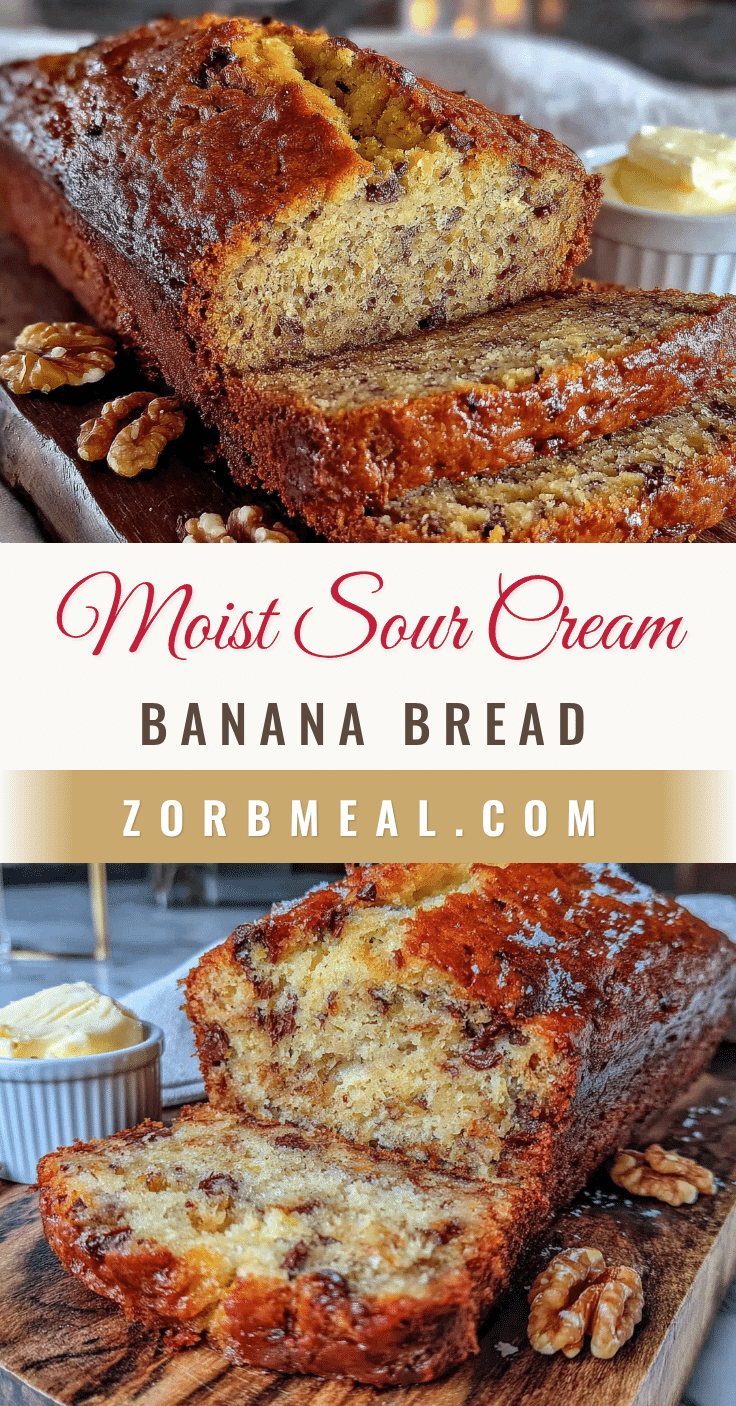 moist sour cream banana bread recipe