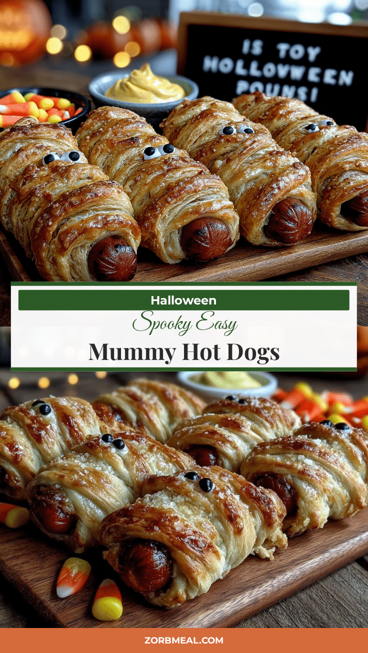 Mummy hot dogs recipe