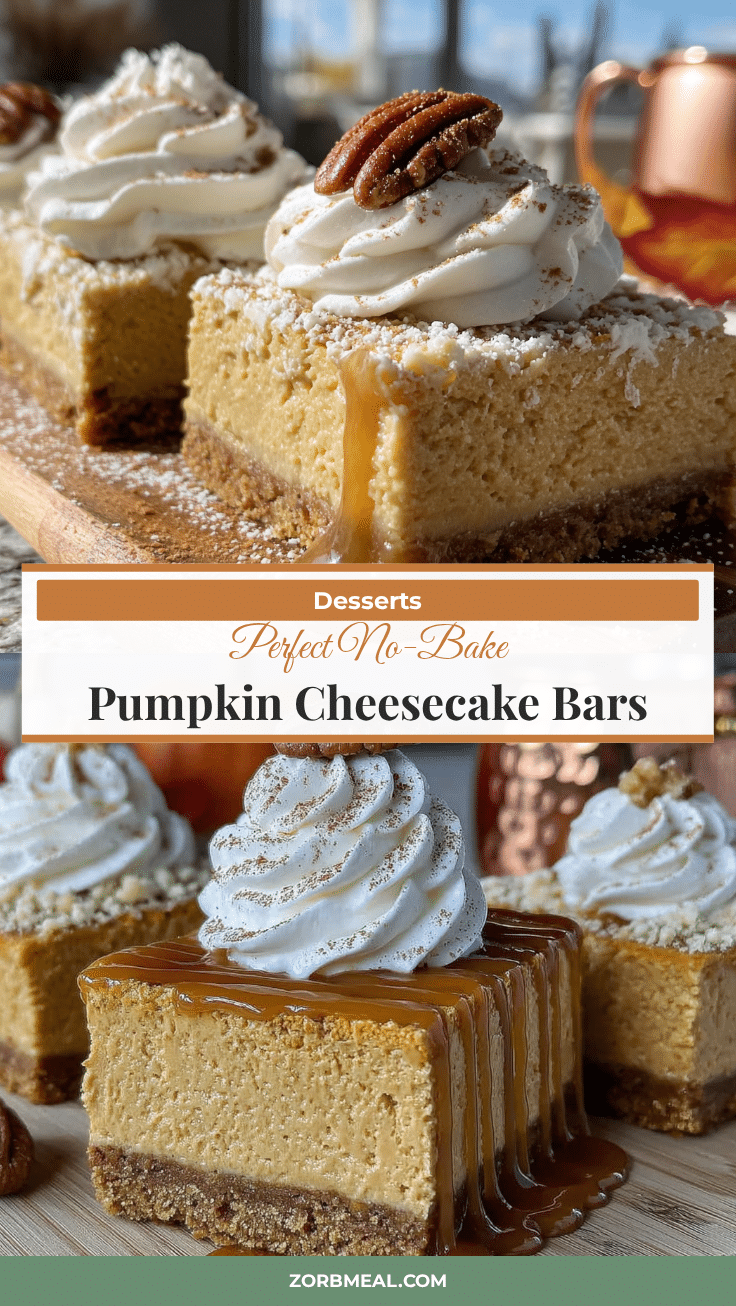 no-bake pumpkin cheesecake bars recipe