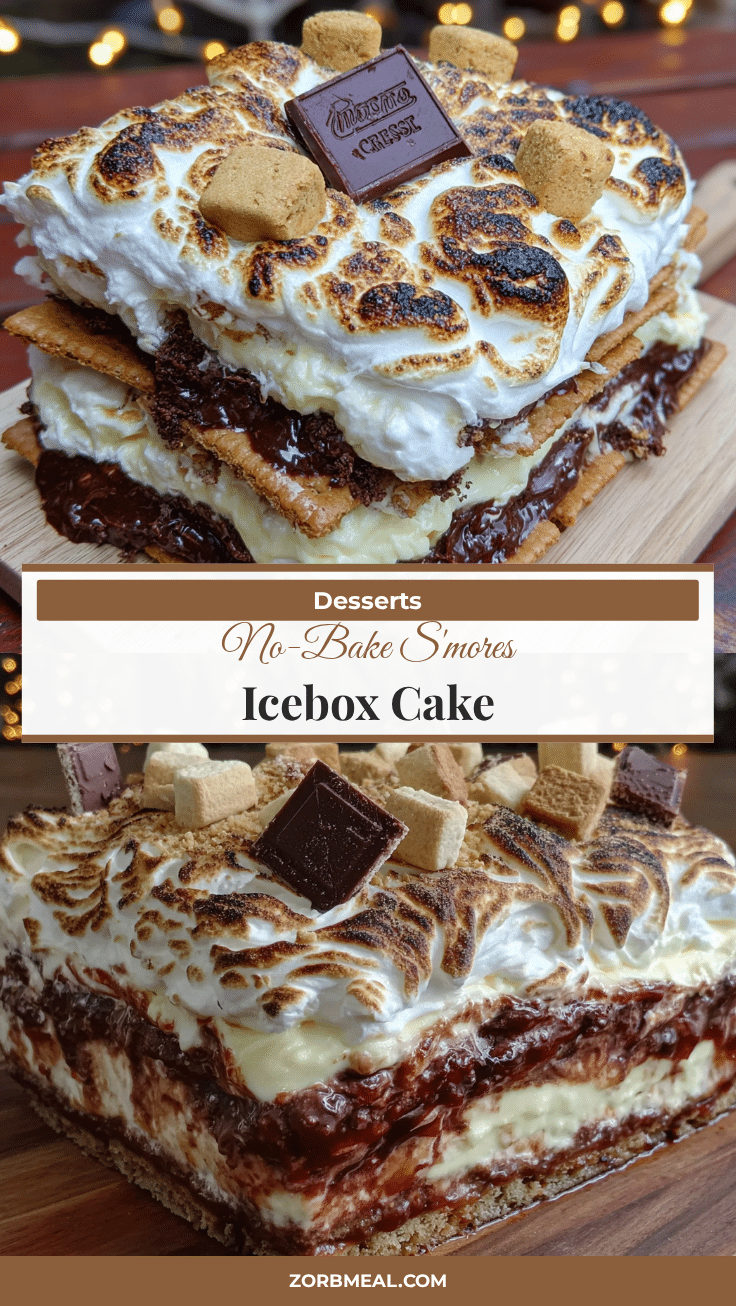 no-bake smores icebox cake recipe