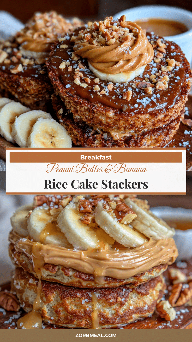 peanut butter banana rice cake stackers recipe