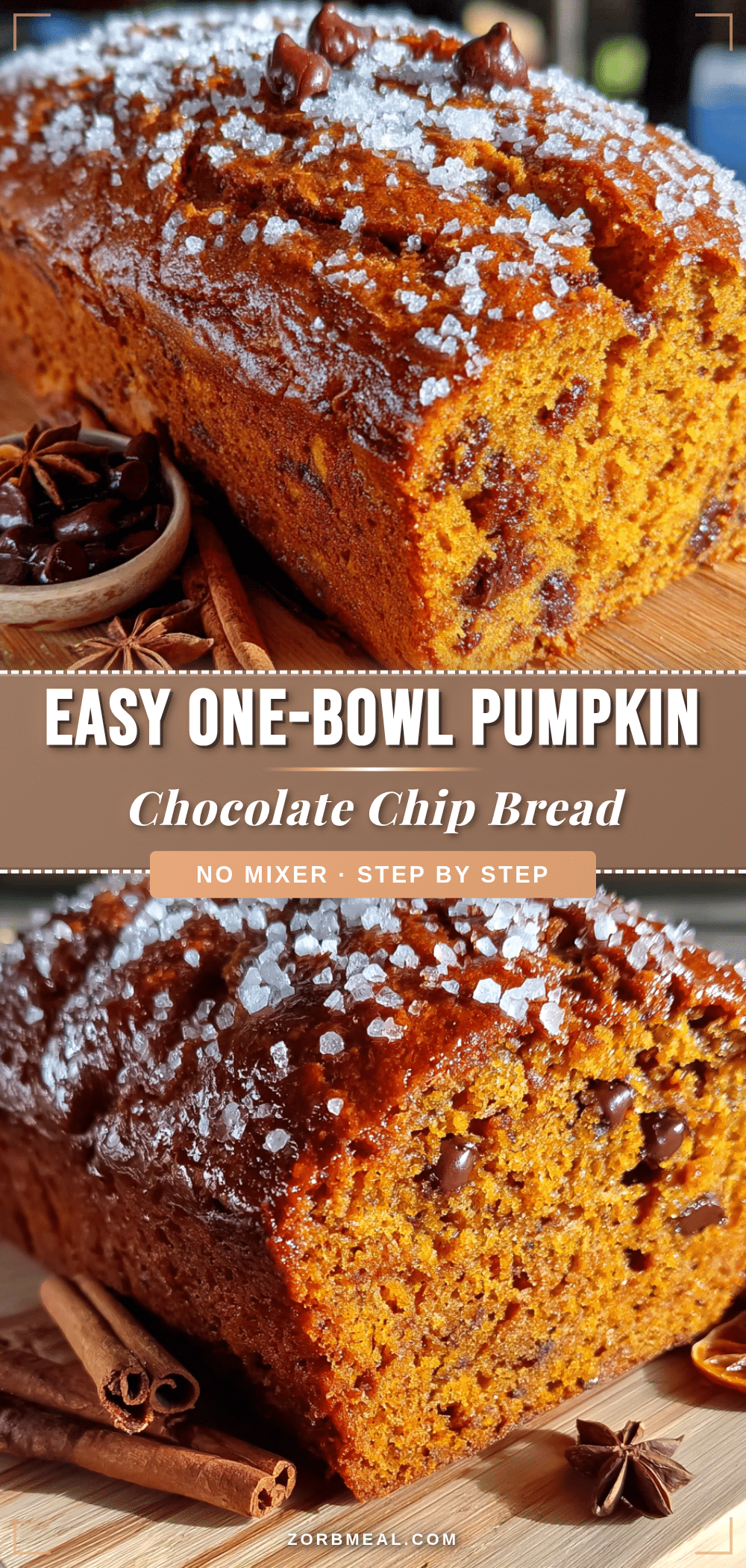 pumpkin chocolate chip bread recipe