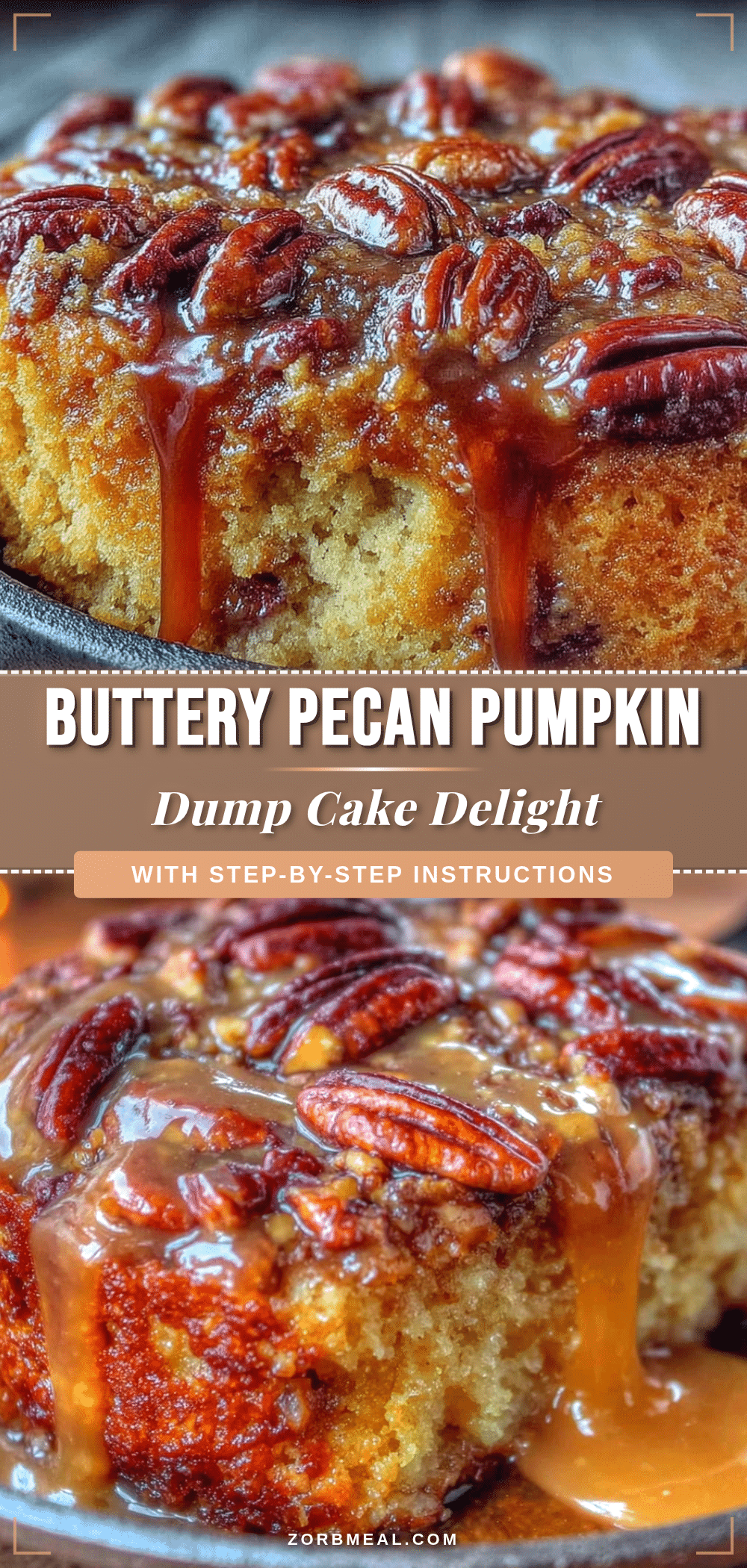 pumpkin dump cake with butter pecan topping recipe