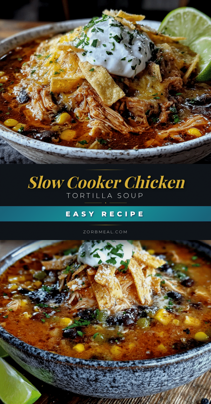 slow cooker chicken tortilla soup recipe