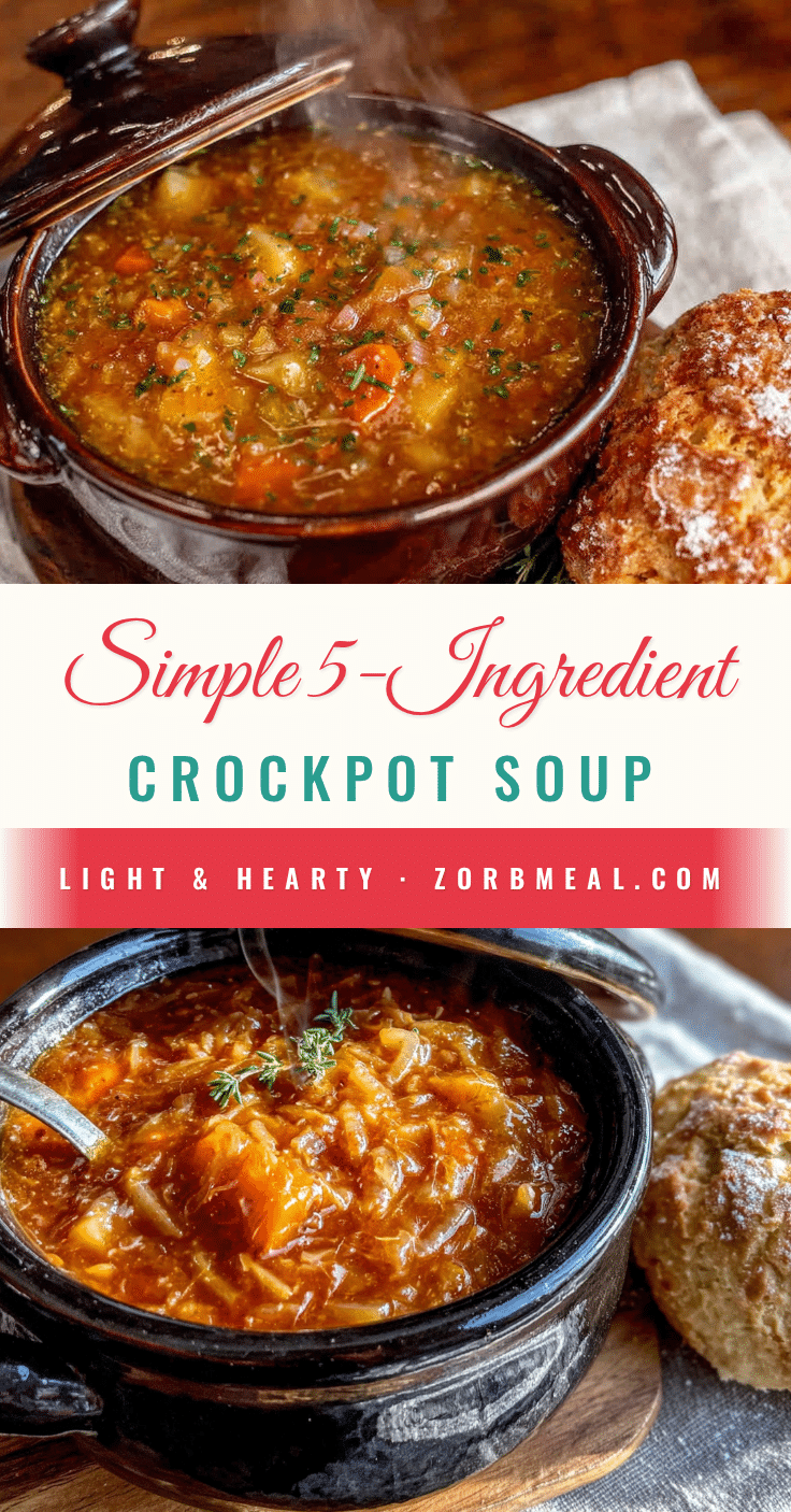 5-ingredient crockpot soup recipe